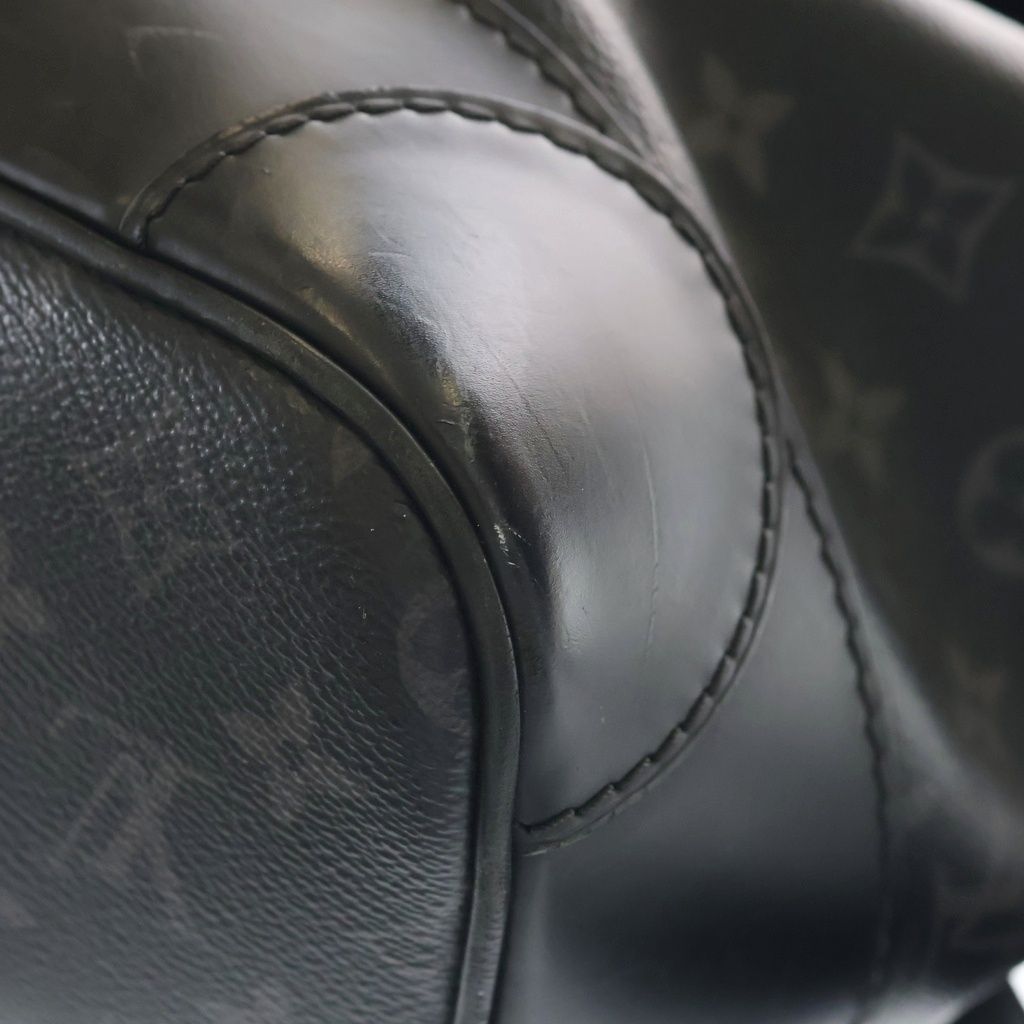 Louis Vuitton Monogram Eclipse Steamer Backpack Black — view 6