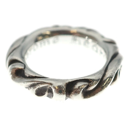 Chrome Hearts Scrl Band Scroll Ring Silver