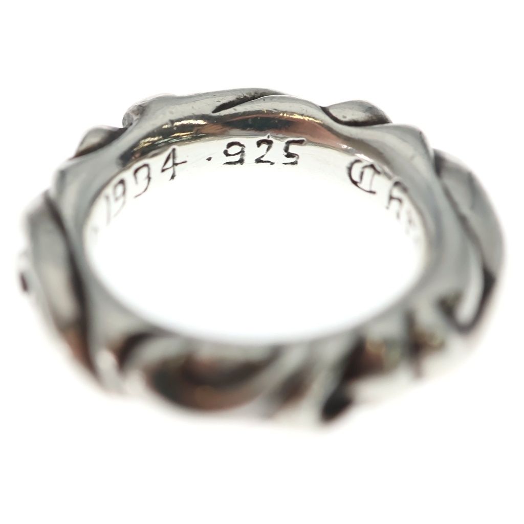 Chrome Hearts Scrl Band Scroll Ring Silver — view 6
