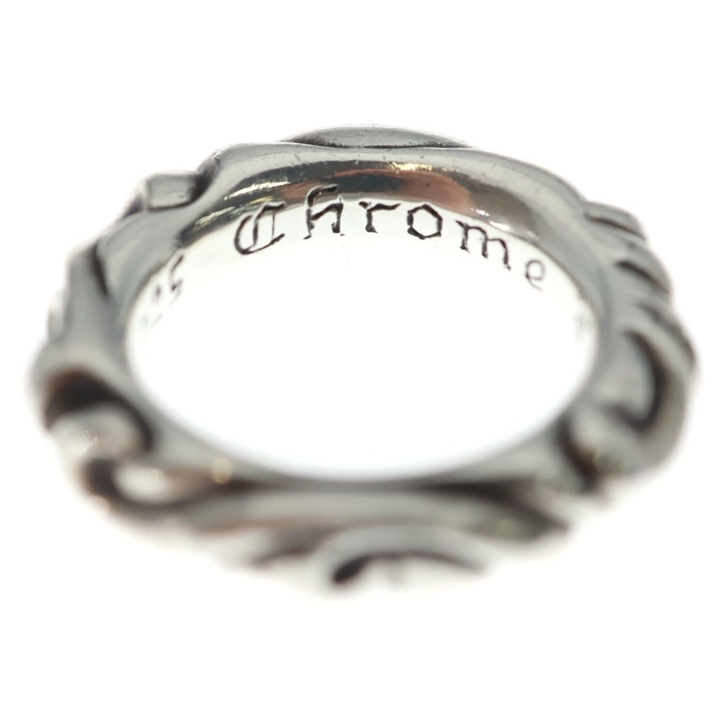 Chrome Hearts Scrl Band Scroll Ring Silver — view 5