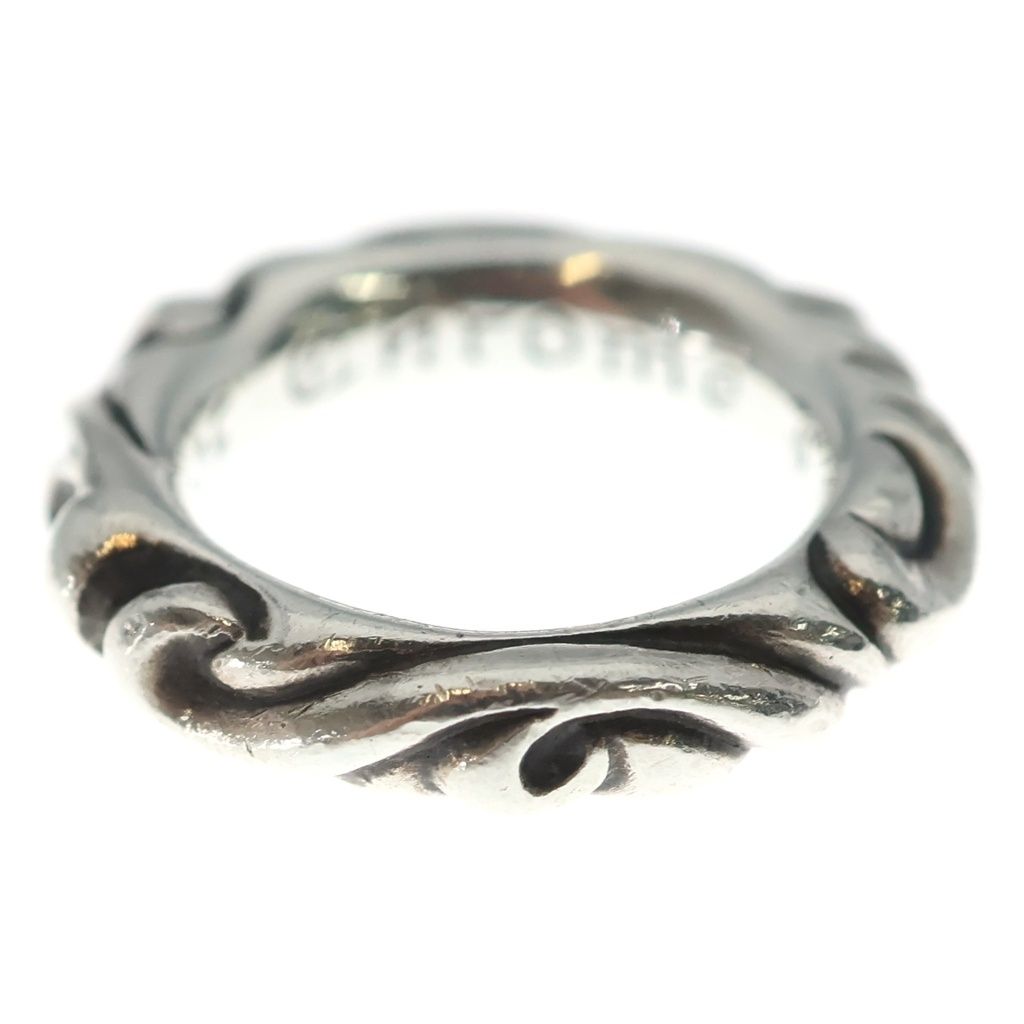 Chrome Hearts Scrl Band Scroll Ring Silver — view 4