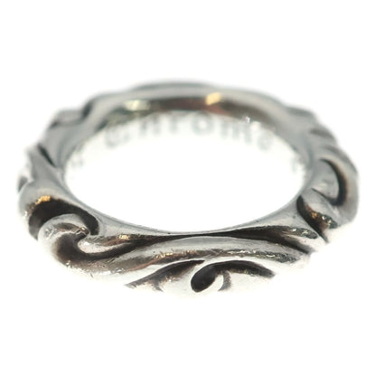 Chrome Hearts Scrl Band Scroll Ring Silver — view 4