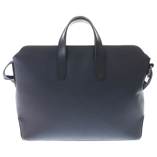 Hermes Porto Document City News Business Shoulder Bag Navy