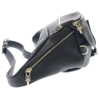 Chrome Hearts 1 Snat Pack Dagger Zip Gunslinger Belt Leather Waist Bag Black — view 3