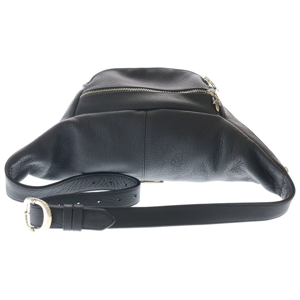 Chrome Hearts 1 Snat Pack Dagger Zip Gunslinger Belt Leather Waist Bag Black — view 2