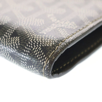 Goyard Seaple Pouch PM Shoulder Bag Leather Silver Gray — view 7