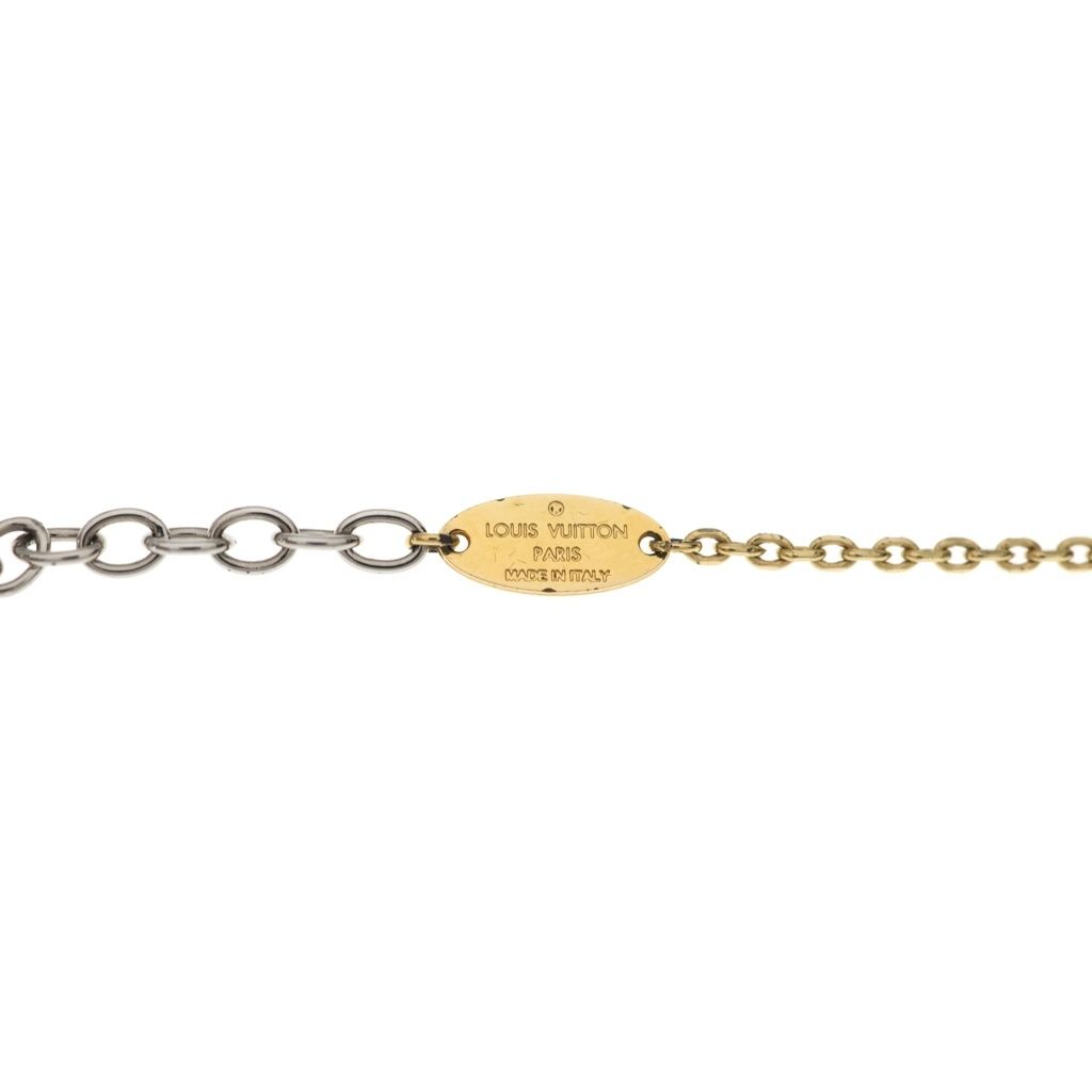 Louis Vuitton Logo Mania Pendant Chain Gold Silver — view 5