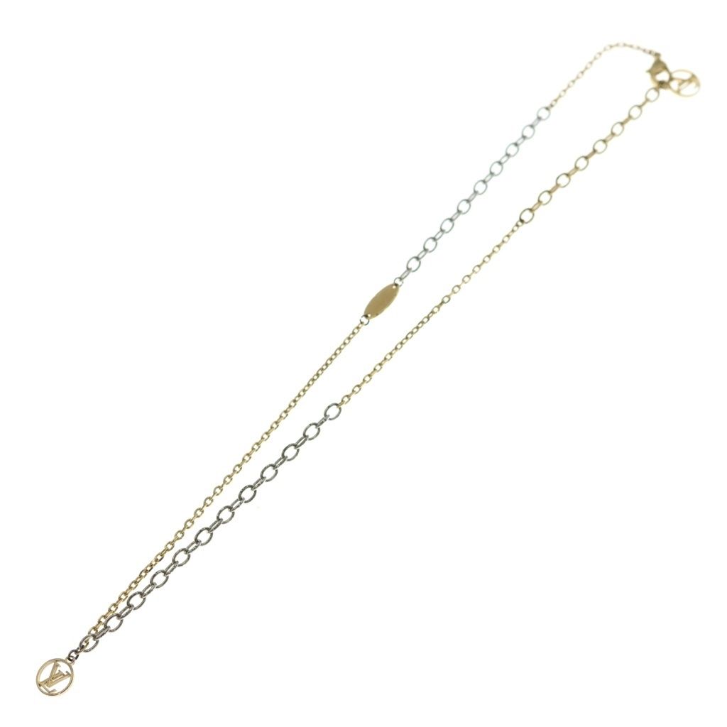 Louis Vuitton Logo Mania Pendant Chain Gold Silver — view 2