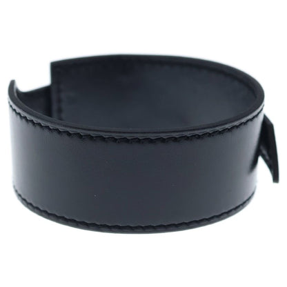 Hermes Touareg Artemis Bracelet Black Leather Silver — view 2