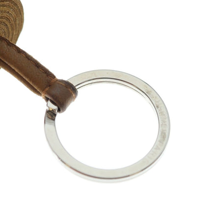 Hermes Carmen Sesame Agno Milo Bag Charm Key Ring Key Holder Brown Leather — view 6