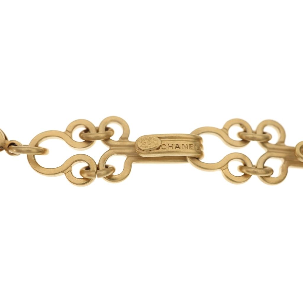 Chanel CC Logo Pendant Chain Gold — view 5