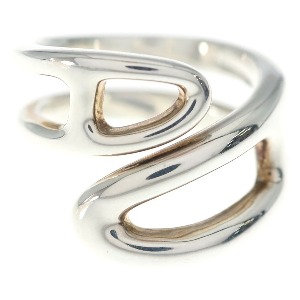 Hermes Chaine D'ancre Twist Ring Silver — view 4