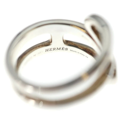 Hermes Chaine D'ancre Twist Ring Silver — view 5