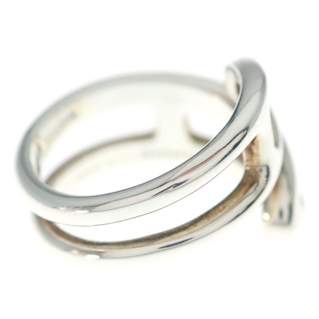 Hermes Chaine D'ancre Twist Ring Silver — view 3