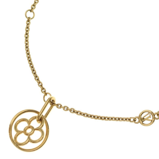 Louis Vuitton Collier LV Twiggy Round Flower Pendant Chain Gold