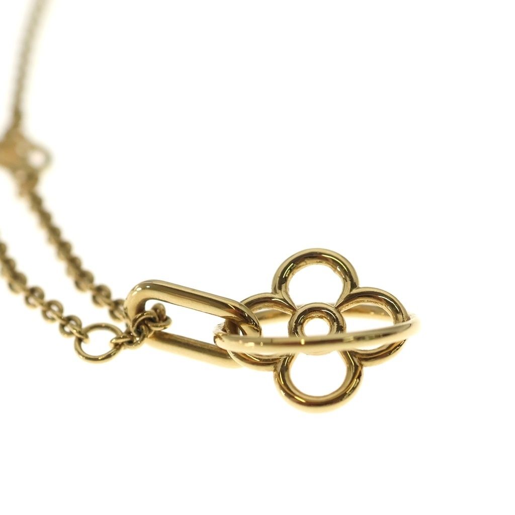 Louis Vuitton Collier LV Twiggy Round Flower Pendant Chain Gold — view 5
