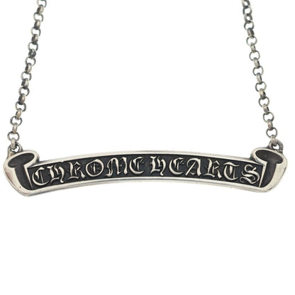 Chrome Hearts Scorll Label Neckchain Chain Roll Necklace Silver — view 3