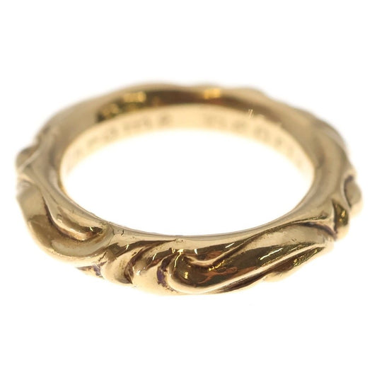 Chrome Hearts 22k Scrl Band Scroll Ring Gold