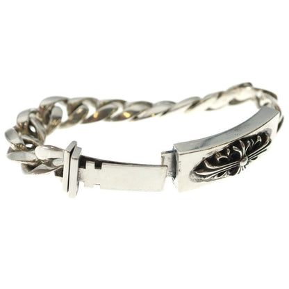 Chrome Hearts ID Floral Crs Cross ID Classic Link Bracelet Silver — view 6