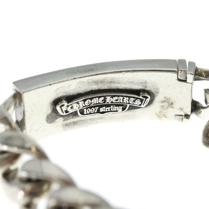 Chrome Hearts ID Floral Crs Cross ID Classic Link Bracelet Silver — view 5