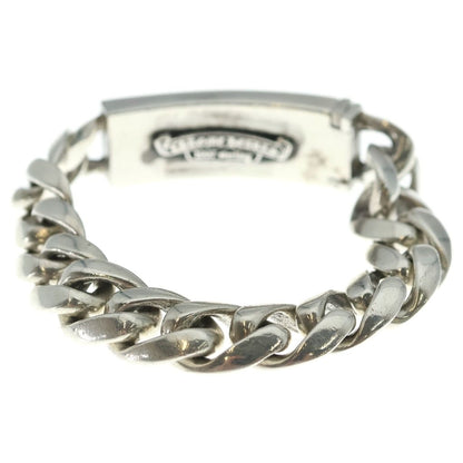 Chrome Hearts ID Floral Crs Cross ID Classic Link Bracelet Silver — view 2
