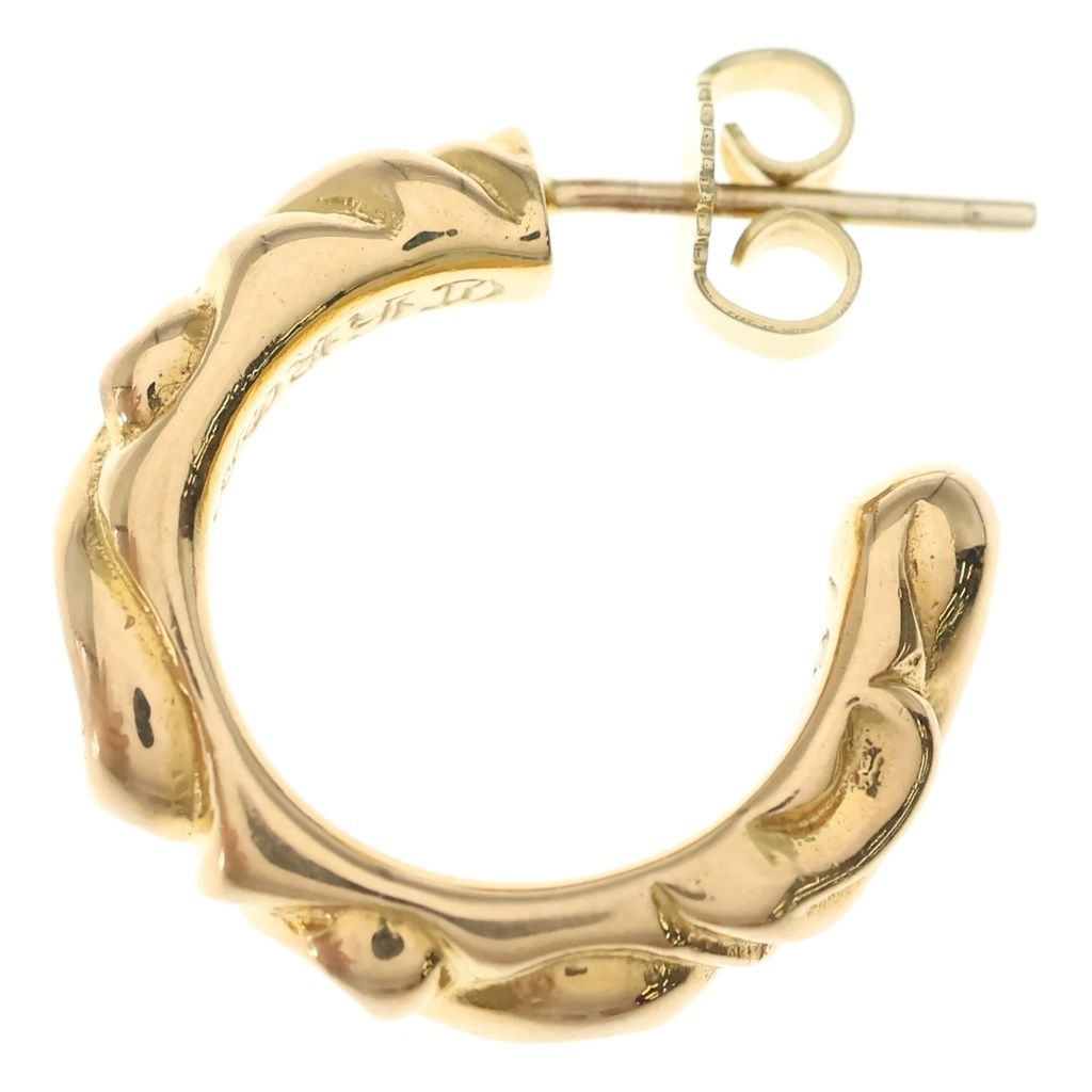 Chrome Hearts 22k Hoop Scrool 1 22k Scroll Gold Earrings — view 3