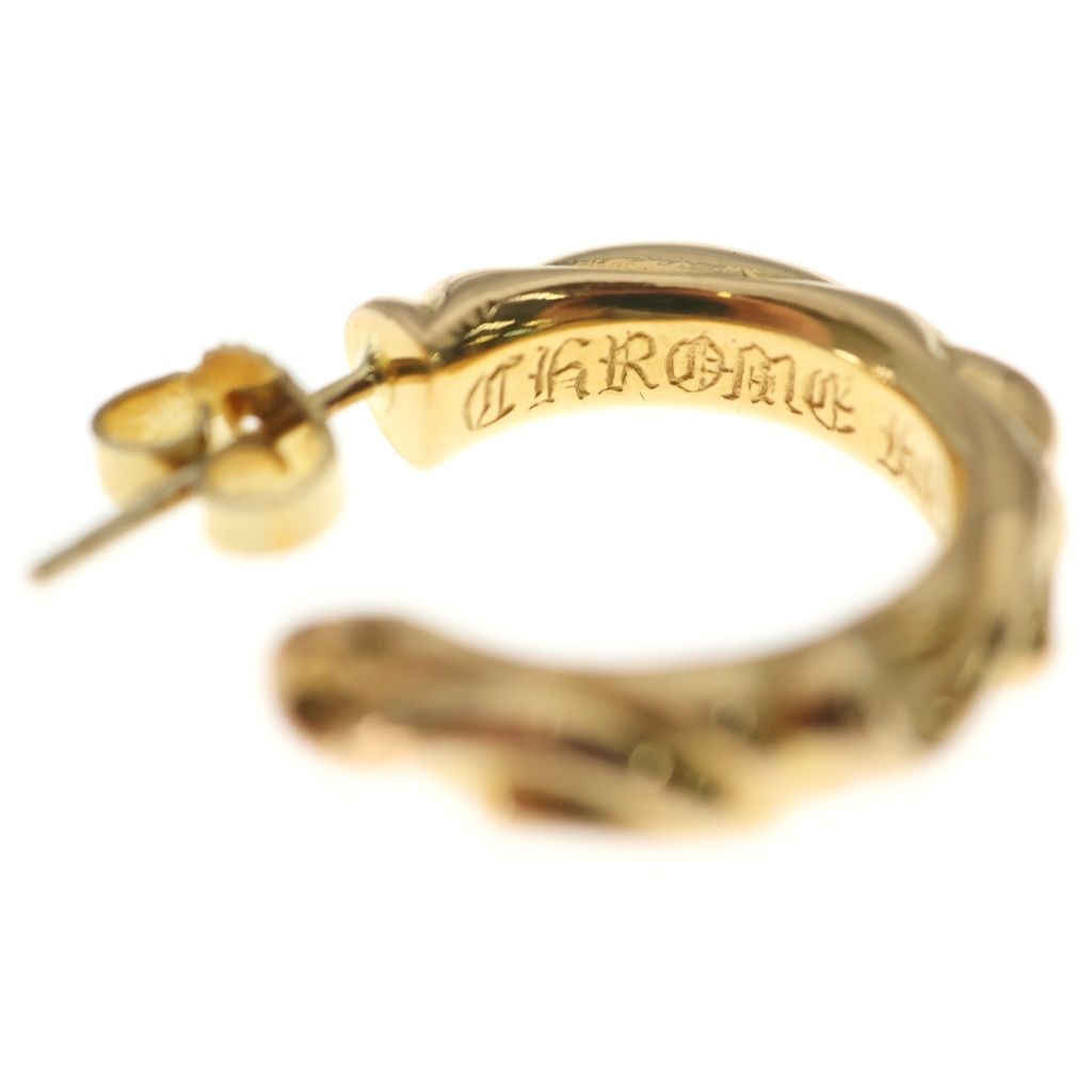 Chrome Hearts 22k Hoop Scrool 1 22k Scroll Gold Earrings — view 5