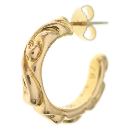 Chrome Hearts 22k Hoop Scrool 1 22k Scroll Gold Earrings