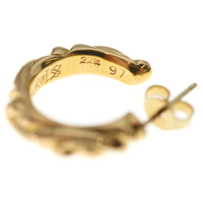 Chrome Hearts 22k Hoop Scrool 1 22k Scroll Gold Earrings — view 6