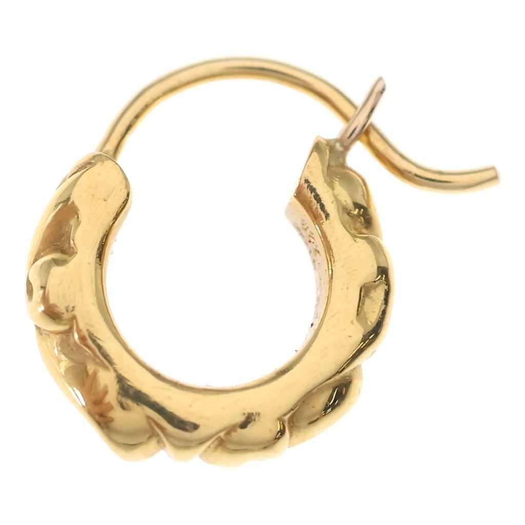 Chrome Hearts 22k Tny Hoop Scrl Thai Nice Kroll Earrings Gold — view 3