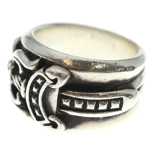 Chrome Hearts Dagger Ring Silver