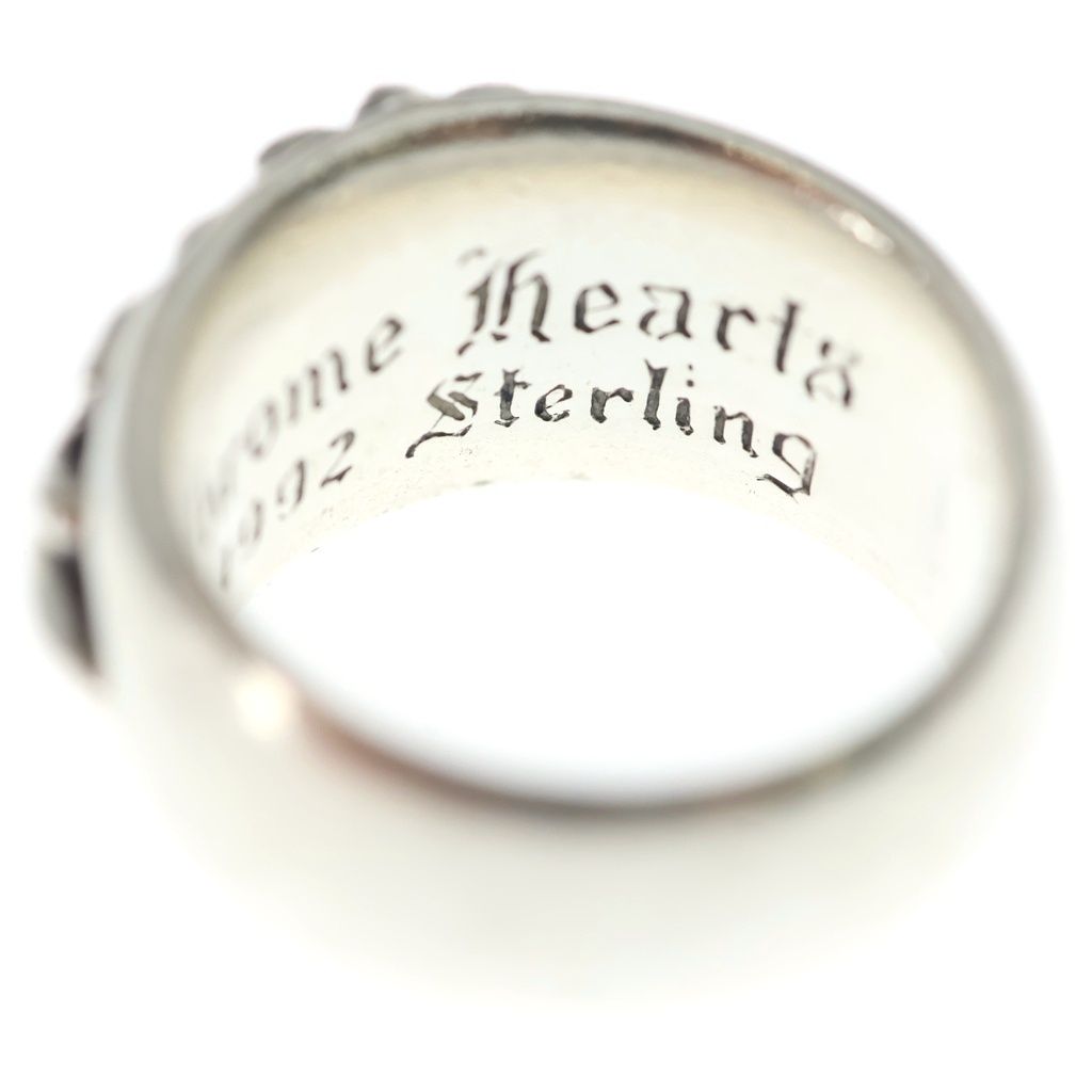 Chrome Hearts Flrl Crs Floral Cross Ring Silver — view 6