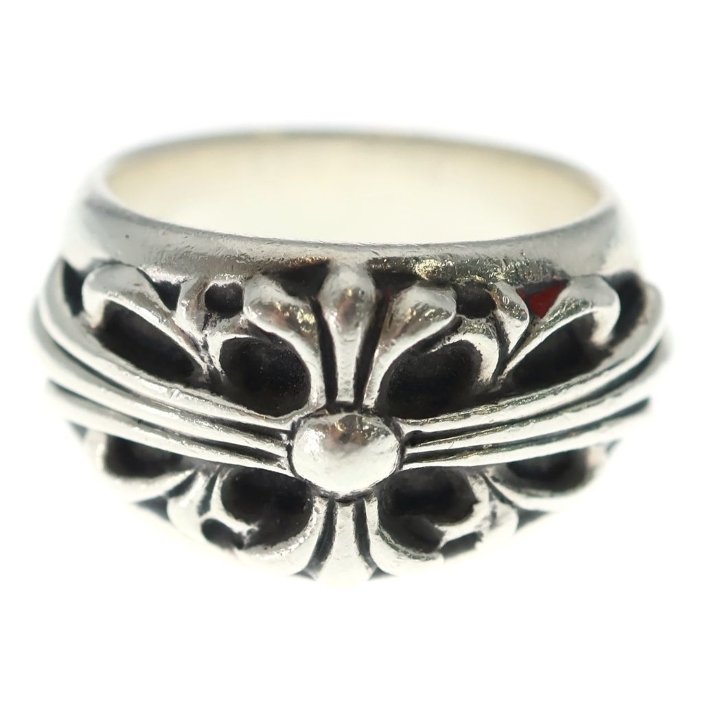 Chrome Hearts Flrl Crs Floral Cross Ring Silver — view 4