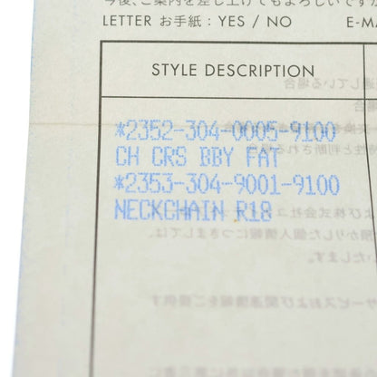 Chrome Hearts Crs Baby Fat Cross Pendant Silver — view 6