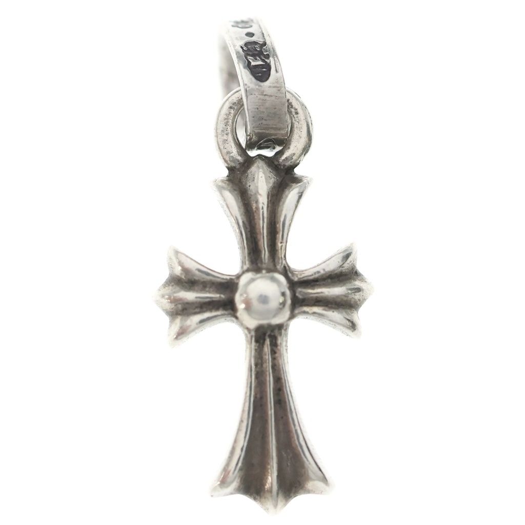 Chrome Hearts Crs Baby Fat Cross Pendant Silver — view 2