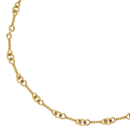 Chrome Hearts 22k Neckchain Twist Chain Necklace Gold