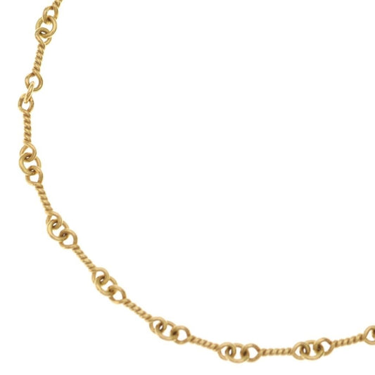 Chrome Hearts 22k Neckchain Twist Chain Necklace Gold