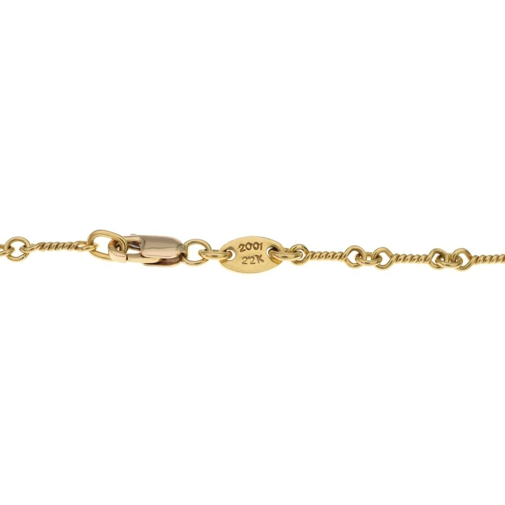 Chrome Hearts 22k Neckchain Twist Chain Necklace Gold — view 6