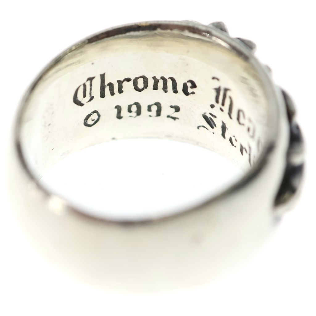 Chrome Hearts Flrl Crs Floral Cross Ring Silver — view 5