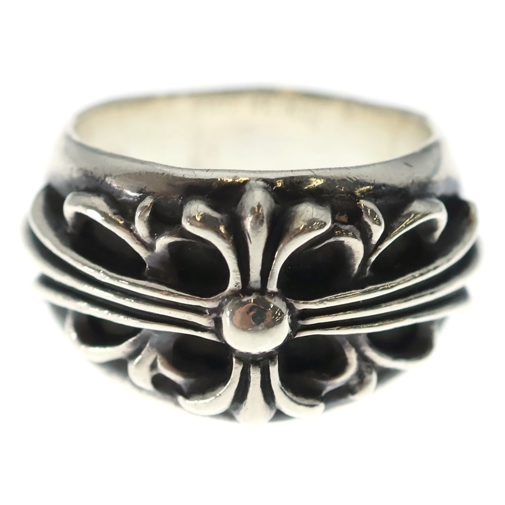 Chrome Hearts Flrl Crs Floral Cross Ring Silver — view 4