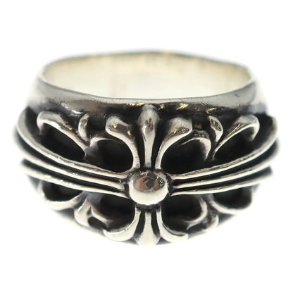 Chrome Hearts Flrl Crs Floral Cross Ring Silver — view 4
