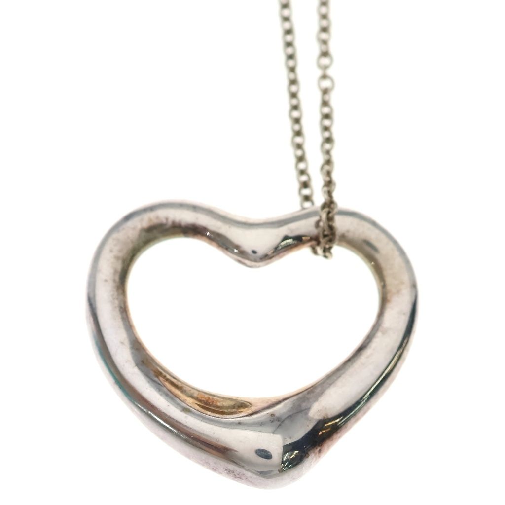 Tiffany & Co Open Heart Large Pendant Silver — view 3