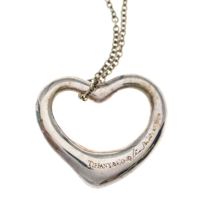 Tiffany & Co Open Heart Large Pendant Silver — view 5