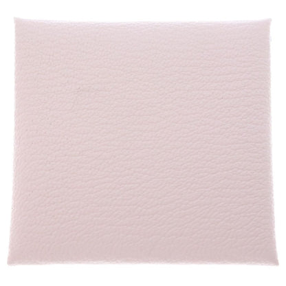 Hermes Bastia Pink Chevre Coin Purse Mini Wallet Compact Light Silver — view 2