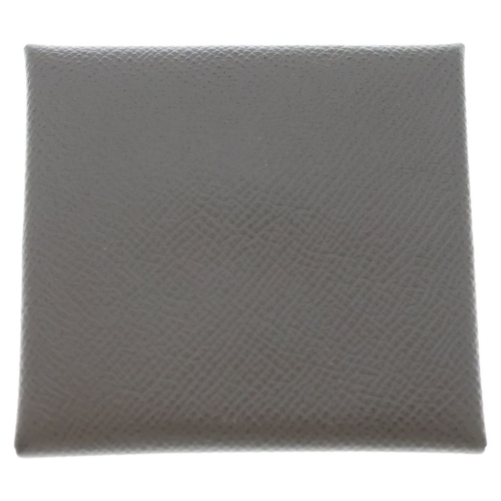 Hermes Bastia Brown Gray Case Mini Wallet Coin Epsom Leather — view 2