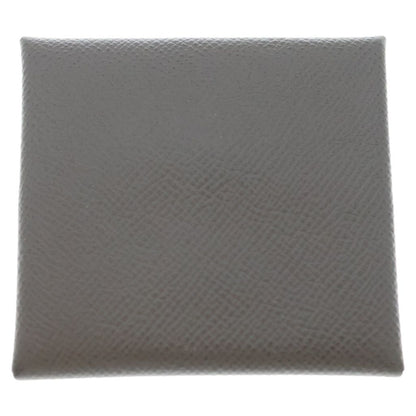 Hermes Bastia Brown Gray Case Mini Wallet Coin Epsom Leather — view 2