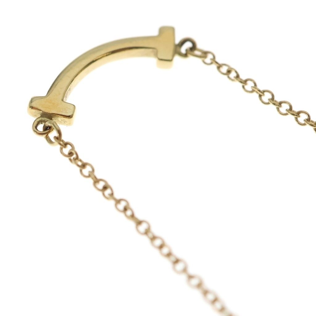 Tiffany & Co T Smile Mini Necklace 18k YG Yellow Gold Pendant — view 5