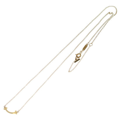 Tiffany & Co T Smile Mini Necklace 18k YG Yellow Gold Pendant — view 2