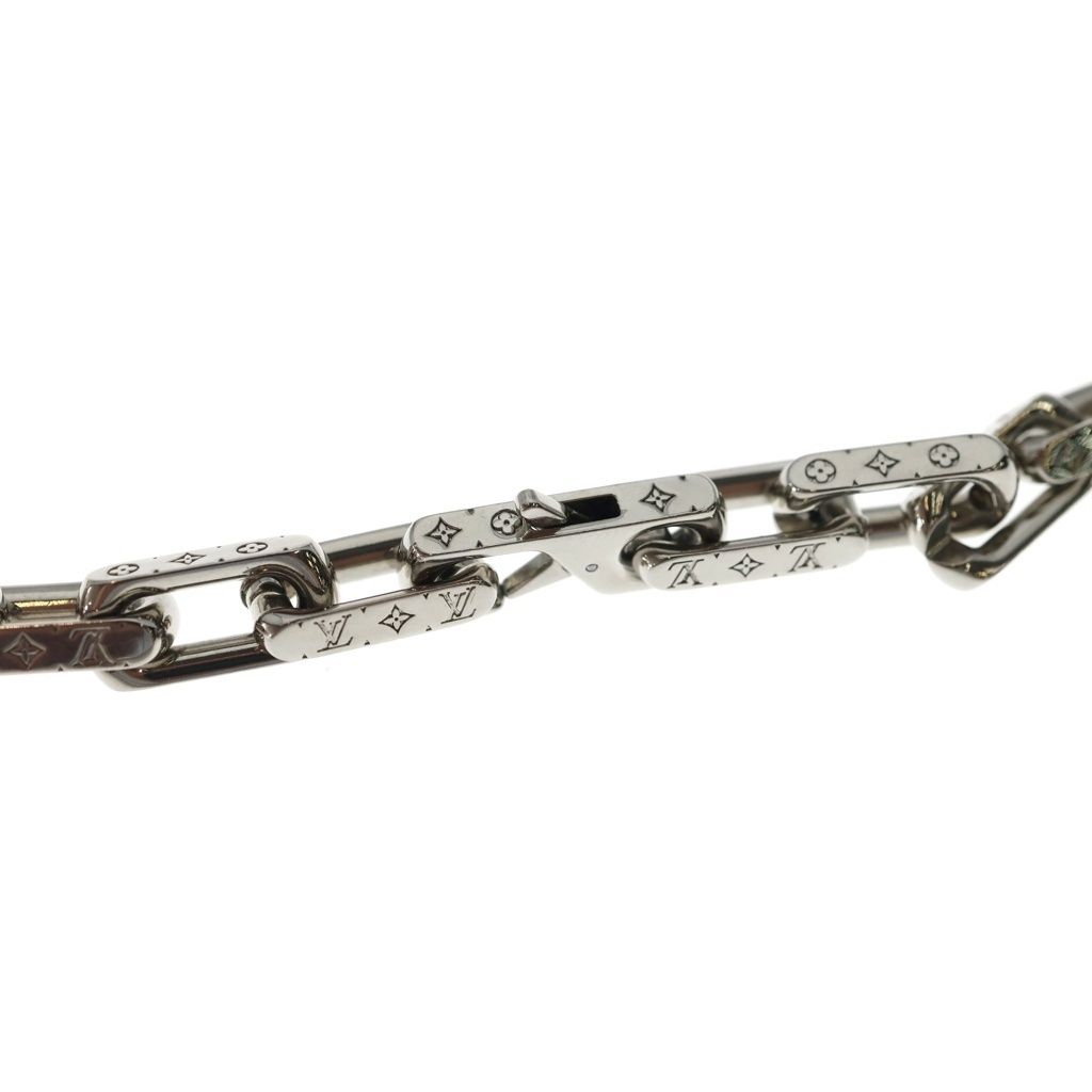 Louis Vuitton Monogram Collier Chain Necklace Silver — view 5