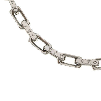 Louis Vuitton Monogram Collier Chain Necklace Silver